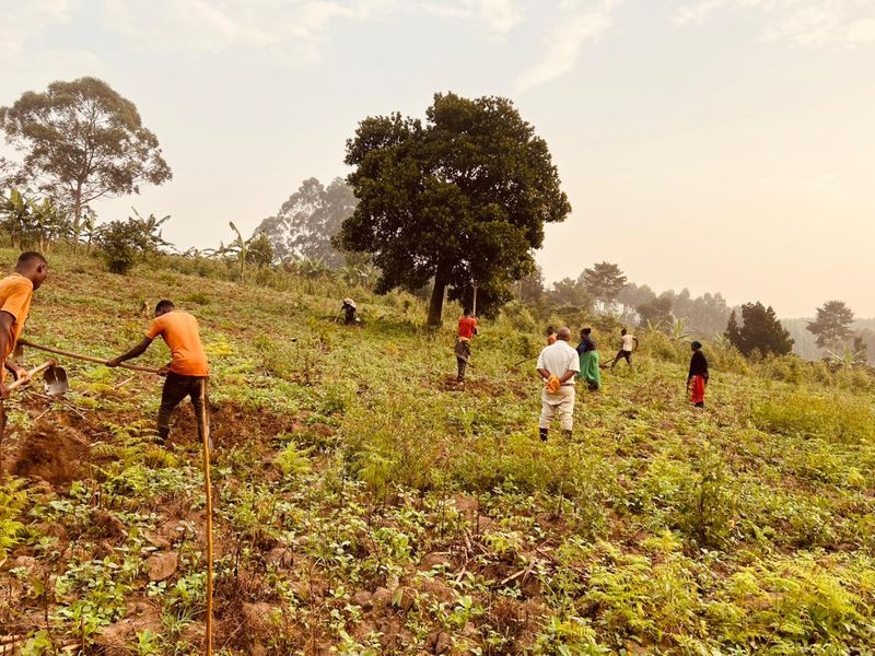 Community agriculture in Binzi, Uganda